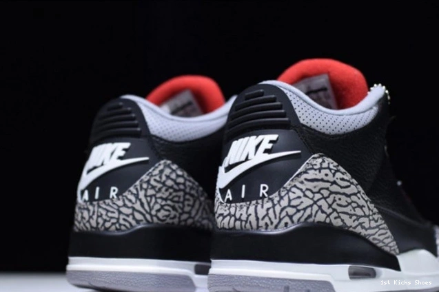 1st Kicks Cement 3 Air 854262-001 Black Jordan 0701